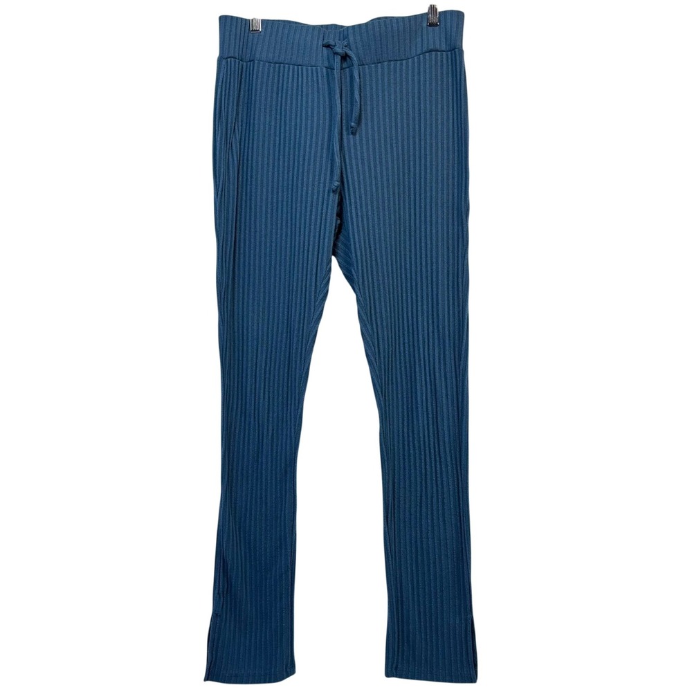 Honeydew Ribbed Lounge Pants Women Size M Steel Blue Casual Athleisure Stretch
